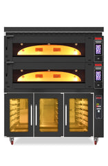 Bäckerei & Konditoreiofen / 2 Backkammern / inkl. Haube & Gärschrank