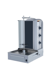 Elektro Dönergrill mit Motor unten / Gyrosgrill 3 Brenner / Max. 30 kg