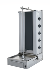 Elektro Dönergrill mit Motor unten / Gyrosgrill 5 Brenner / max. 80 kg