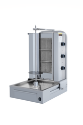 Gas Dönergrill mit Motor unten / Gyrosgrill 3 Brenner / max. 40 kg