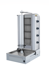 Gas Dönergrill mit Motor unten / Gyrosgrill 4 Brenner / max. 70 kg