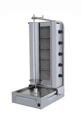 Gas Dönergrill mit Motor unten / Gyrosgrill 5 Brenner / max. 100 kg