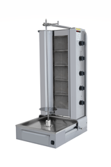 Gas Dönergrill mit Motor unten / Gyrosgrill 5 Brenner / max. 100 kg