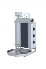 Elektro-Dönergrill mit Motor oben / Gyrosgrill 3 Brenner / max. 30 kg
