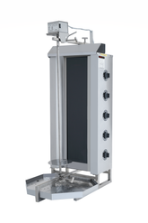 Elektro-Dönergrill mit Motor oben / Gyrosgrill 5 Brenner / max. 80 kg