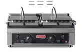 Doppel Kontaktgrill / Oben / Unten Glatt / 2+2 kW / Tischgrill / Paninimaker