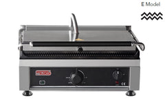 Kontaktgrill / Oben / Unten Gerillt / 3 kW / Tischgrill / Paninimaker