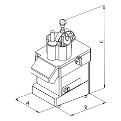 Gemüseschneider / 300 kg/h / 220 V
