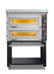 Bäckerei-& Konditoreiofen / 2 Backkammern / Inkl. Haube & Untergestellt / 15 kW