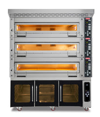 Bäckerei-& Konditoreiofen / 3 Backkammern / Inkl. Haube & Gärschrank / 34,5 kW