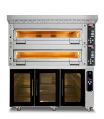 Bäckerei-& Konditoreiofen / 2 Backkammern / Inkl. Haube & Gärschrank / 24 kW