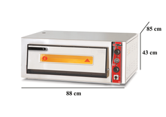 Elektro Pizzaofen Classic / 4x30 cm mit Thermometer / Breit / PO/6262 E/T