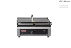 Kontaktgrill / Oben / Unten Glatt / 2,1 kW / Tischgrill / Paninimaker