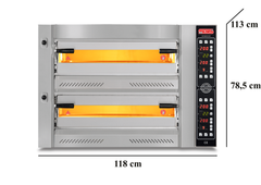 Elektro Pizzaofen / 4+4 34 cm / Digital / PZ 7575 DE/D