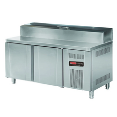 Kühl-Vorbereitungstisch / Saladette / 155 cm / 8 x GN 1/3