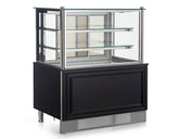 Kuchentheke / 150 cm / 625 lt. mit 2 Glasablagen / Gebäcktheke