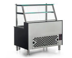 Kühltheke für Fleisch / 150 cm / 625 lt. mit Blasgekühltes Kühlung