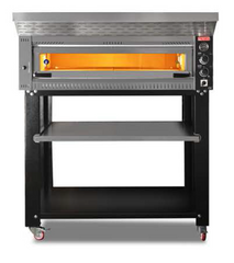 Elektro Profi Pizzaofen / 6x34 cm (Breit) / Vollschamott / PO 10570 E/T