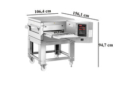 Gas Durchlaufofen inkl. Untergestell / Tunnelofen / PO/K 50 G