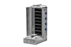 Lavastein Dönergrill mit Motor Unten / 4 Lavastein Brenner / max. 60 kg