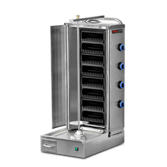 Lavastein Dönergrill mit Motor Unten / 4 Lavastein Brenner / max. 60 kg