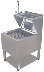 Handwasch Ausgussbecken Kombi inkl. Armatur und Schmutzfangblech