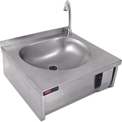 Handwaschbecken mit Kniebetätigung/inkl. Armatur und Schmutzfangblech / 50,5x45
