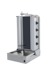 Elektro-Dönergrill mit Motor unten / Gyrosgrill 4 Brenner / max. 70 kg
