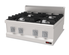 Gasherd mit 4 Brenner / 4x6.3 kW / Premium Serie 700