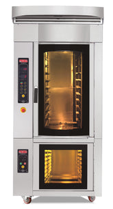 Rotierender Bäckerei Heißluftofen / 10 x EN 40x60 / Gärschrank