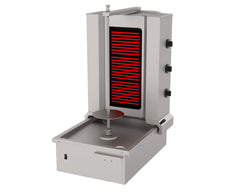 Elektro Dönergrill mit Motor unten / Gyrosgrill 3 Brenner / max. 40 kg