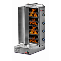 Lavastein Dönergrill mit Motor Unten / 4 Lavastein Brenner / max. 60 kg