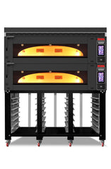 Bäckerei & Konditoreiofen / 2 Backkammern / inkl. Haube & Untergestell