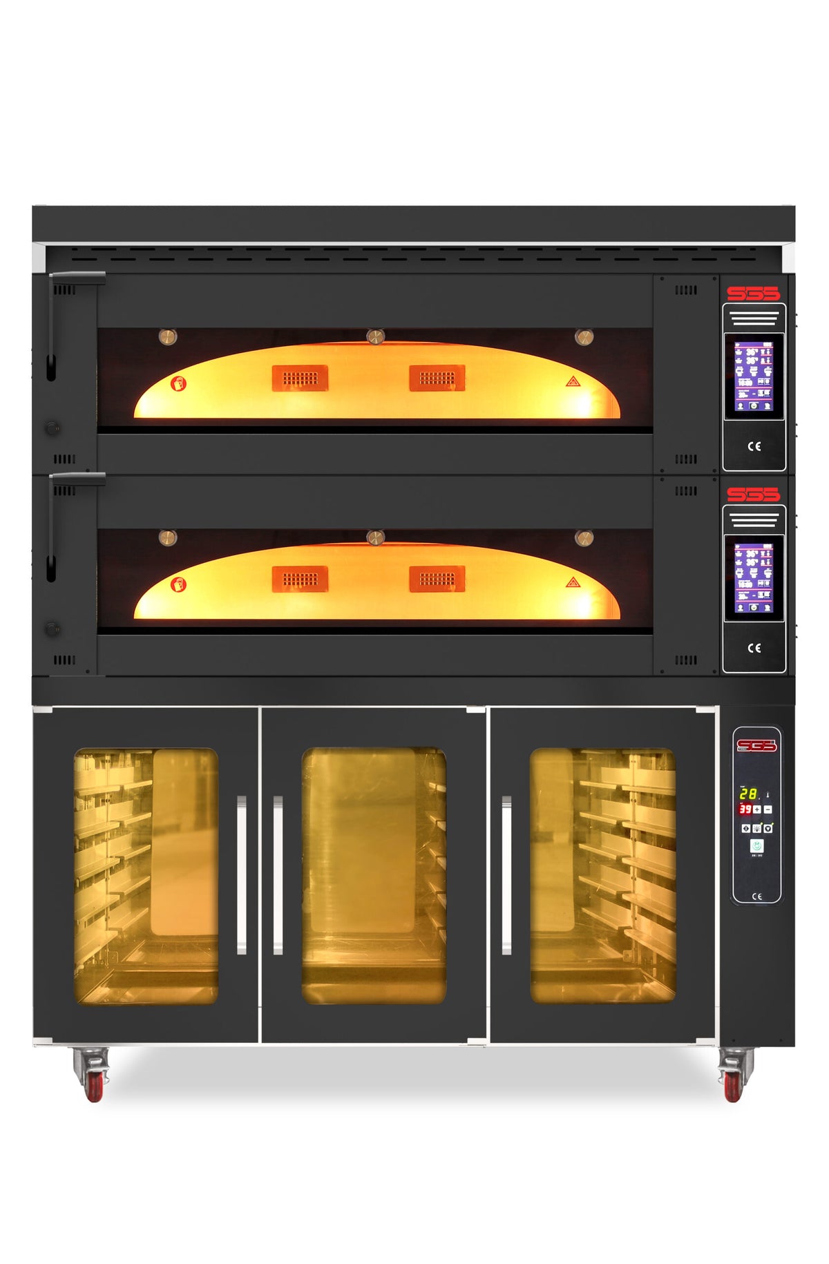 Bäckerei & Konditoreiofen / 2 Backkammern / inkl. Haube & Gärschrank