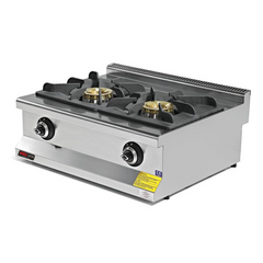 Hochdruckkochen Gasherd mit 2 Brenner / 17.30 kW