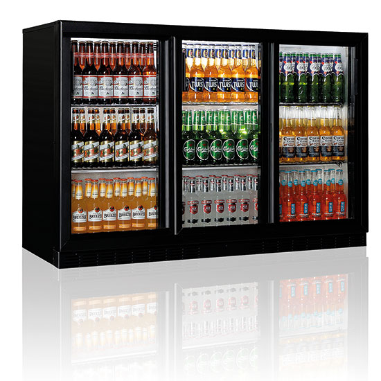 Barkühlschrank mit Glasflügeltür