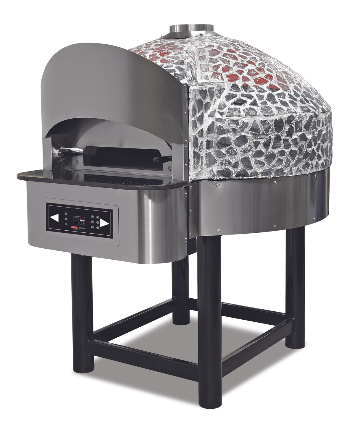 Gas Steinpizzaofen / Kuppel Pizzaofen Rotierend Gas