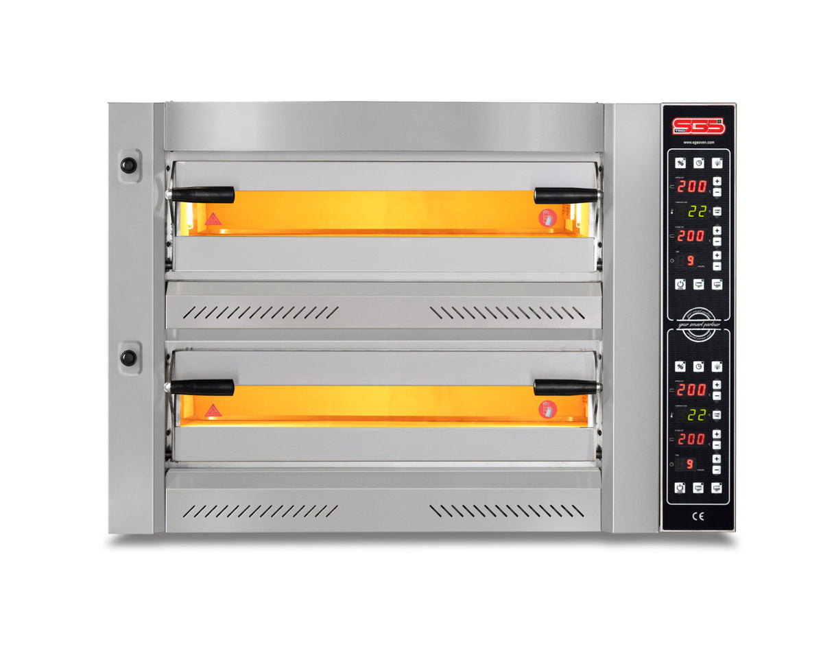 Elektro Pizzaofen / 6+6 34 cm / Tief / Digital / PZ 75105 DE/D