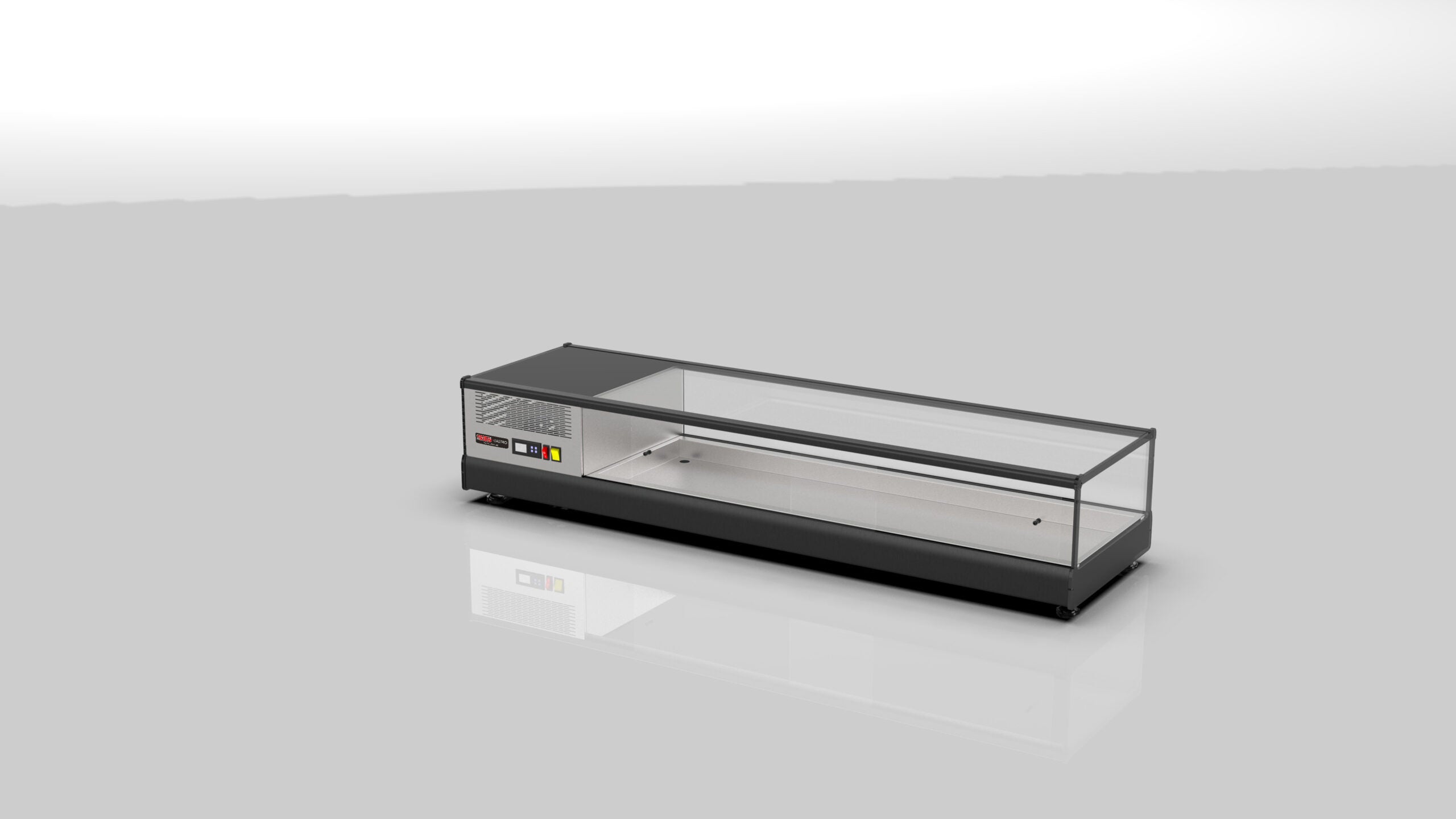 Eco Sushi Kühlaufsatzvitrine / 139.5 cm / GN 1/3 X 6