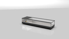Eco Sushi Kühlaufsatzvitrine / 139.5 cm / GN 1/3 X 6