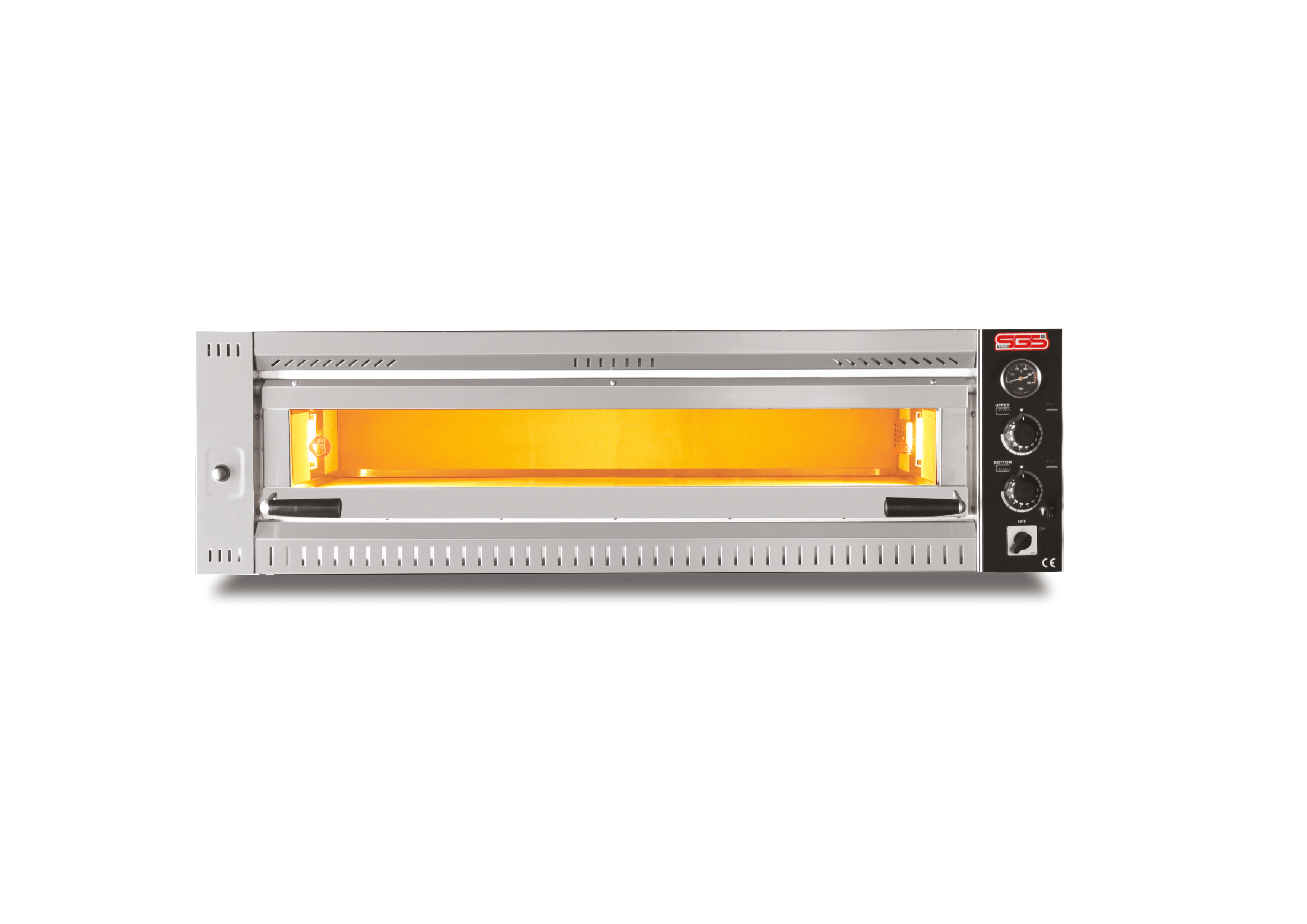 Elektro Profi Pizzaofen / 6x34 cm / Breit / PO/PROFI 10570