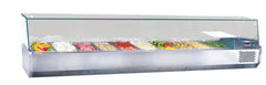 Kühlaufsatzvitrine / 220 cm / 10X GN 1/3