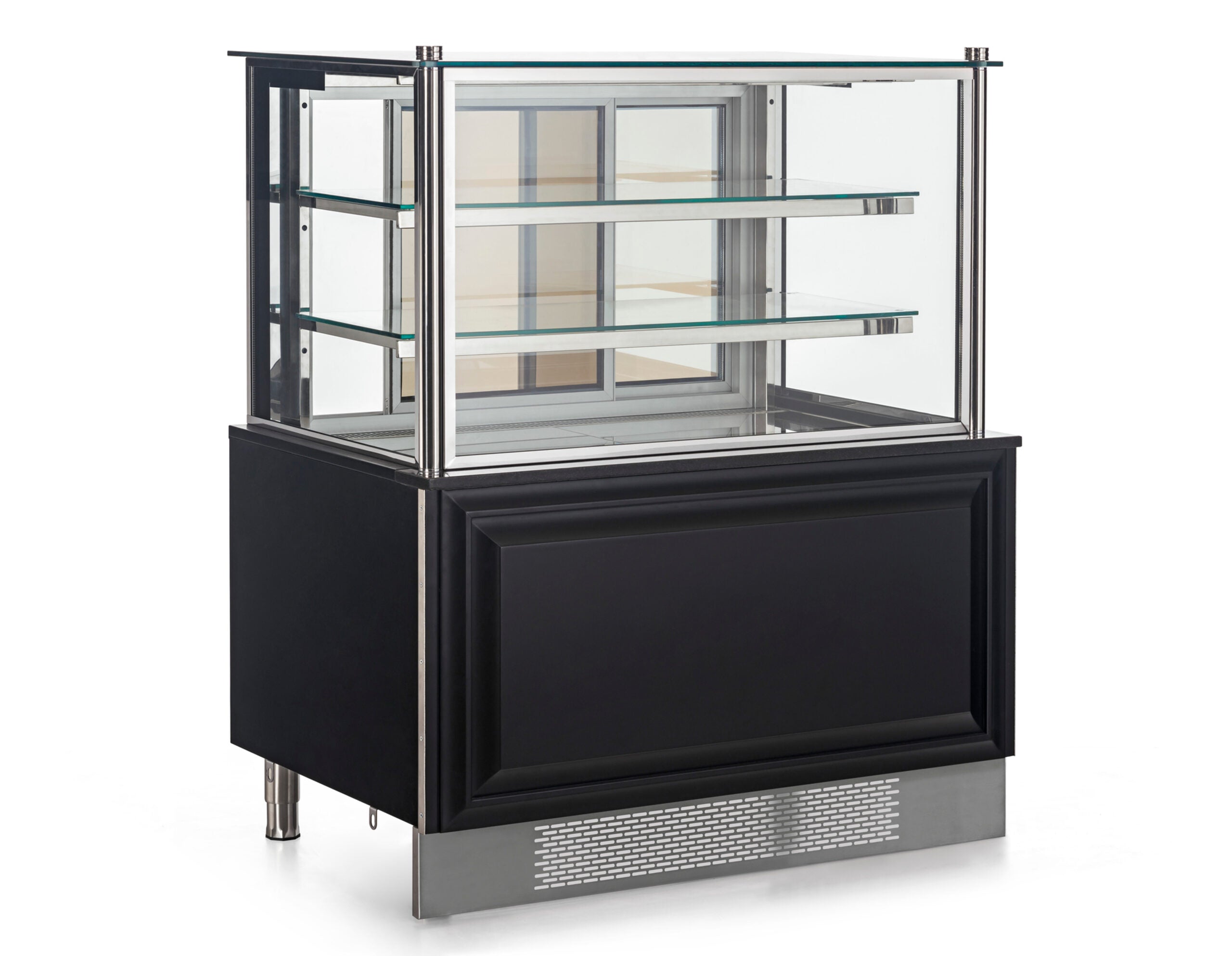 Kuchentheke / 120 cm / 485 lt. mit 2 Glasablagen / Gebäcktheke