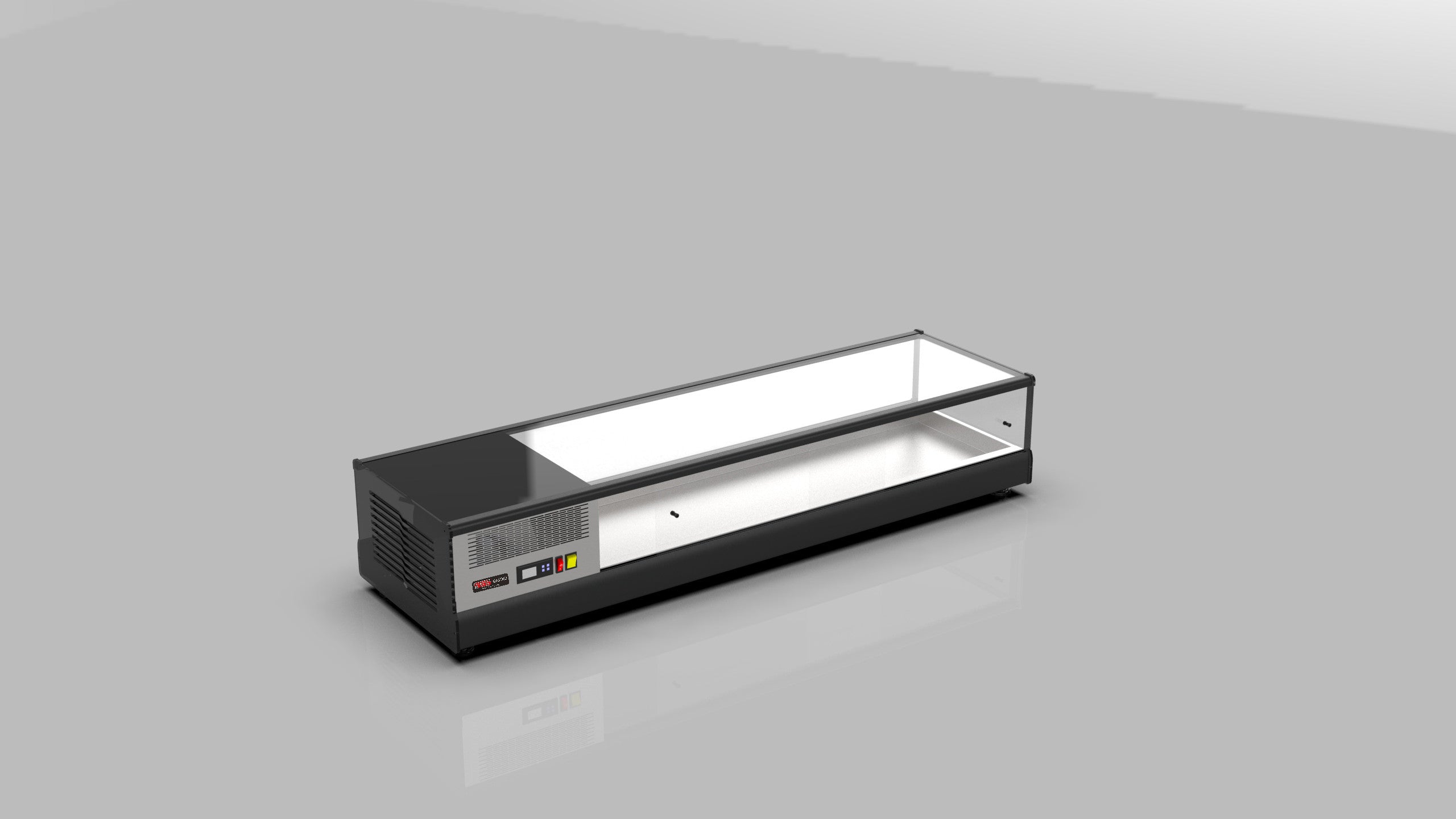 Eco Sushi Kühlaufsatzvitrine / 139.5 cm / GN 1/3 X 6