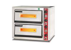 Elektro Pizzaofen Classic / 4+4x25 cm mit Thermometer / PO/5252 DE/T
