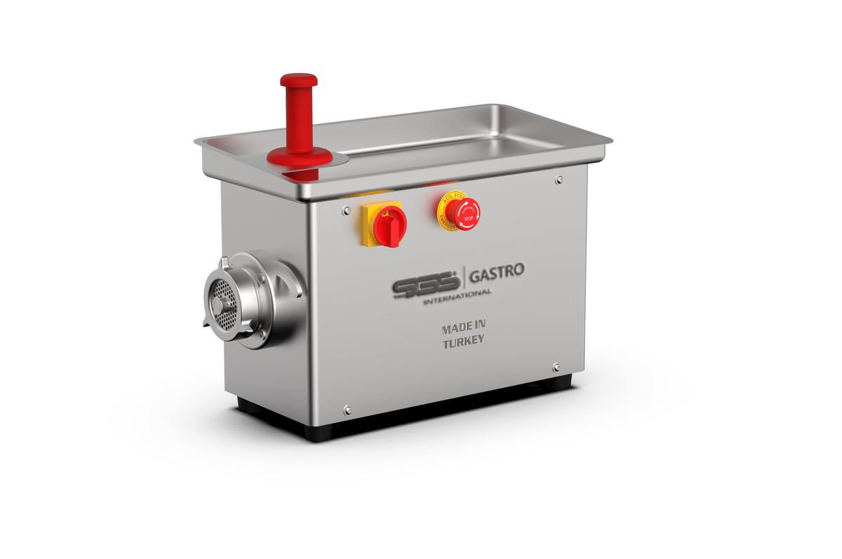 Abnehmbarer Elektro Fleischwolf aus Edelstahl / 100 kg/h / 550 Watt