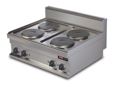 Elektroherd 4 Platten / 10,4 kW / Rund Ø 220 mm