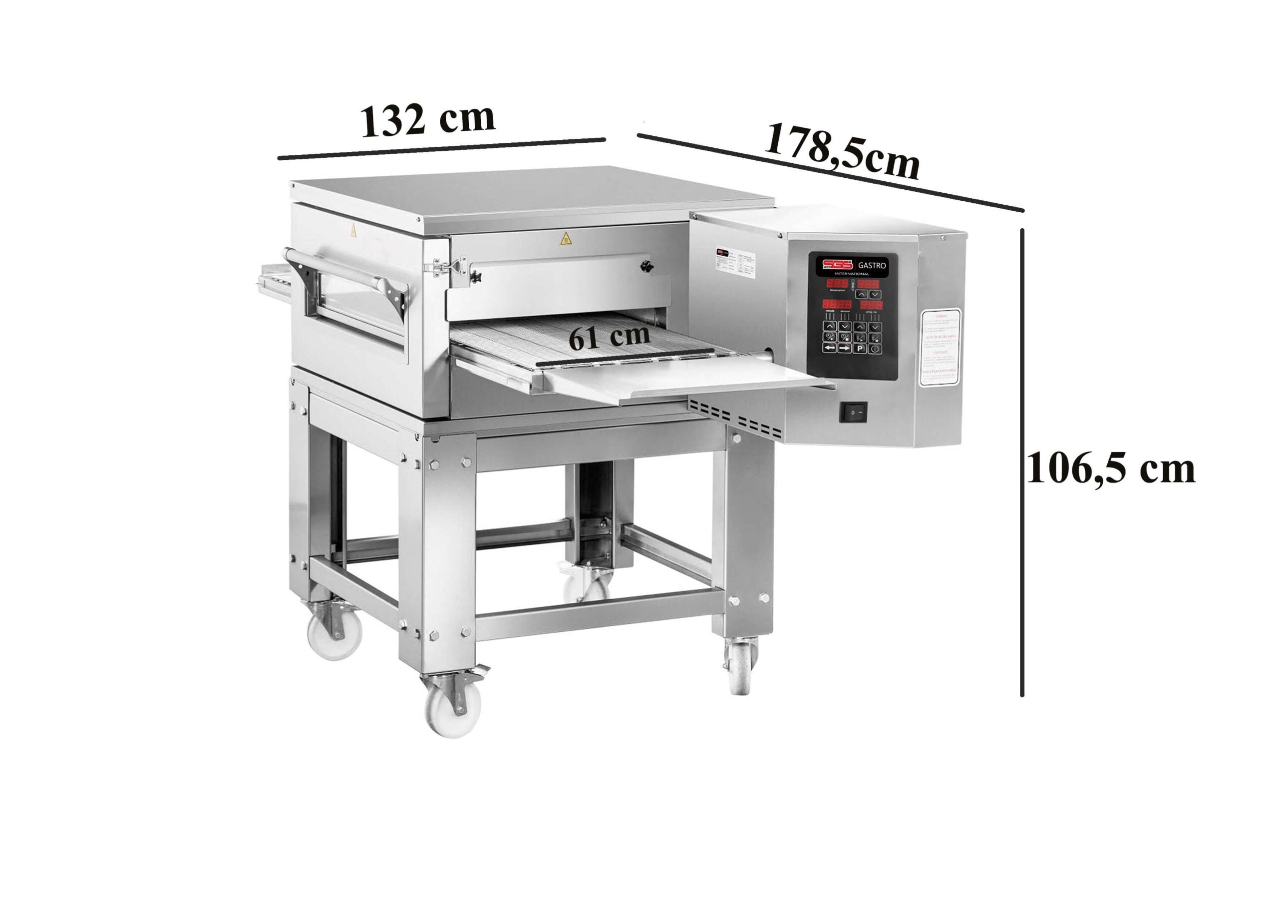 Elektro Durchlaufofen inkl. Untergestell / Tunnelofen / PO/K 65 E