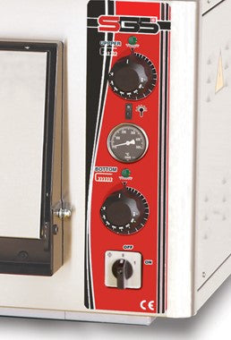 Elektro Pizzaofen Classic / 9x30 cm mit Thermometer / Breit / PO/9292 E/T