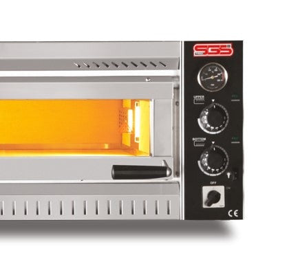 Elektro Profi Pizzaofen / 6x34 cm / Breit / PO/PROFI 10570